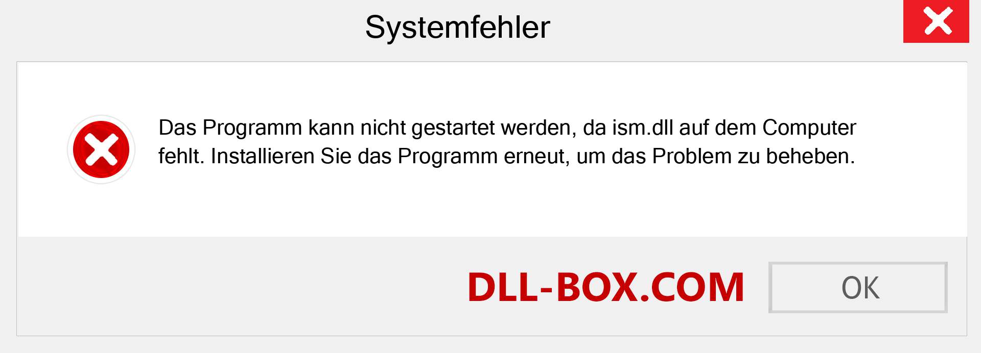 ism.dll-Datei fehlt?. Download für Windows 7, 8, 10 - Fix ism dll Missing Error unter Windows, Fotos, Bildern