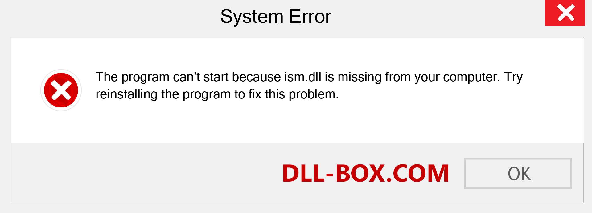  ism.dll file is missing?. Download for Windows 7, 8, 10 - Fix  ism dll Missing Error on Windows, photos, images